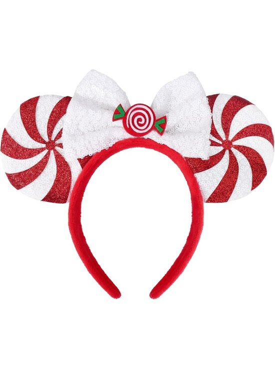 Kids Girls Candy Red Sequin Bow Mickey Mouse Hair Headband for Cosplay main image 5